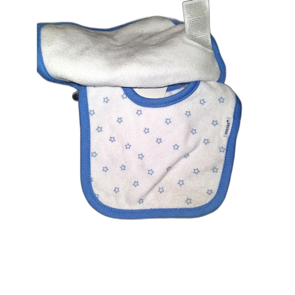 set of 2 New Gerber Onesies Brand Baby Boy Bibs